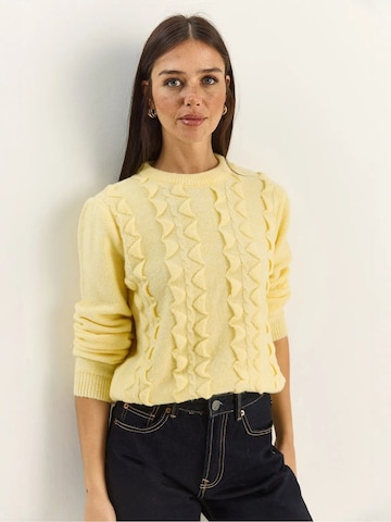 Bianco Lucci Pullover‌‌‌‌ in Gelb: Vorderseite