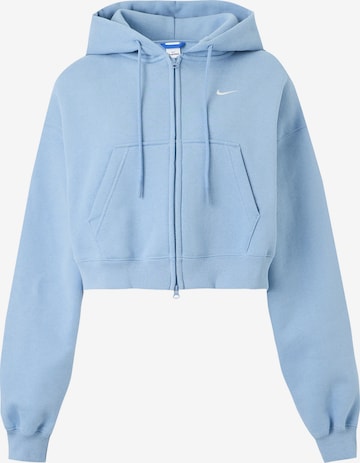 Nike Sportswear Bluza rozpinana w kolorze niebieski: przód