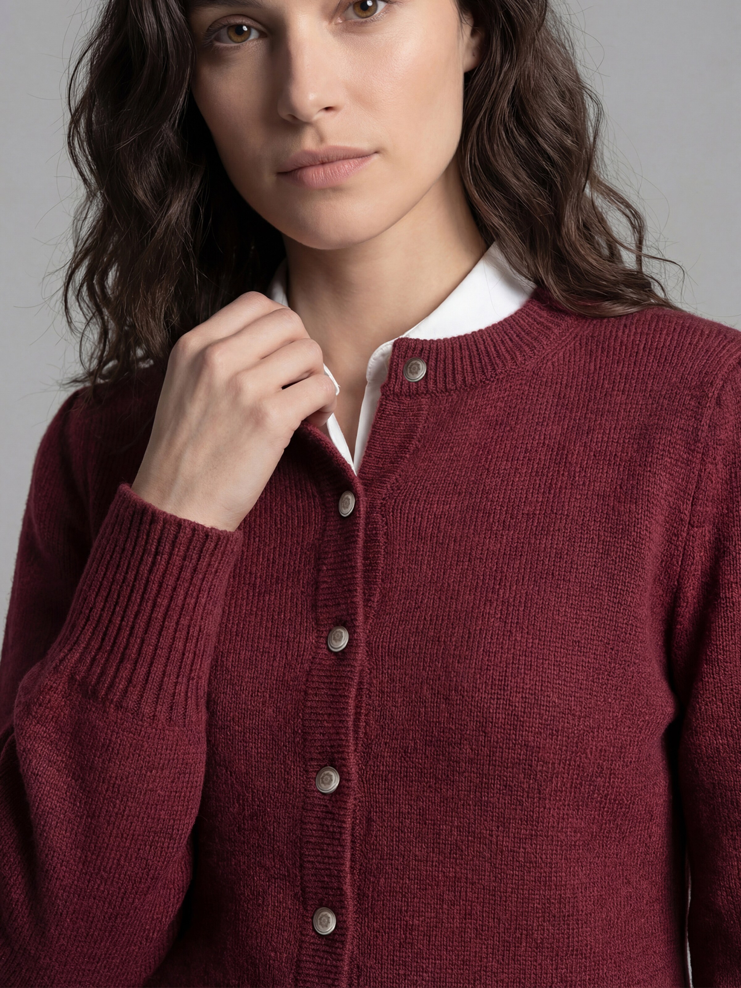 SPIETH & WENSKY Knitted Janker in Red