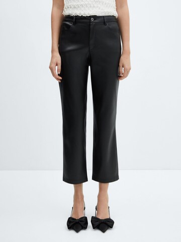 MANGO Regular Pants 'Lille' in Black: front