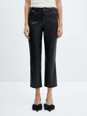 Regular Pantalon 'Lille' MANGO en noir : devant