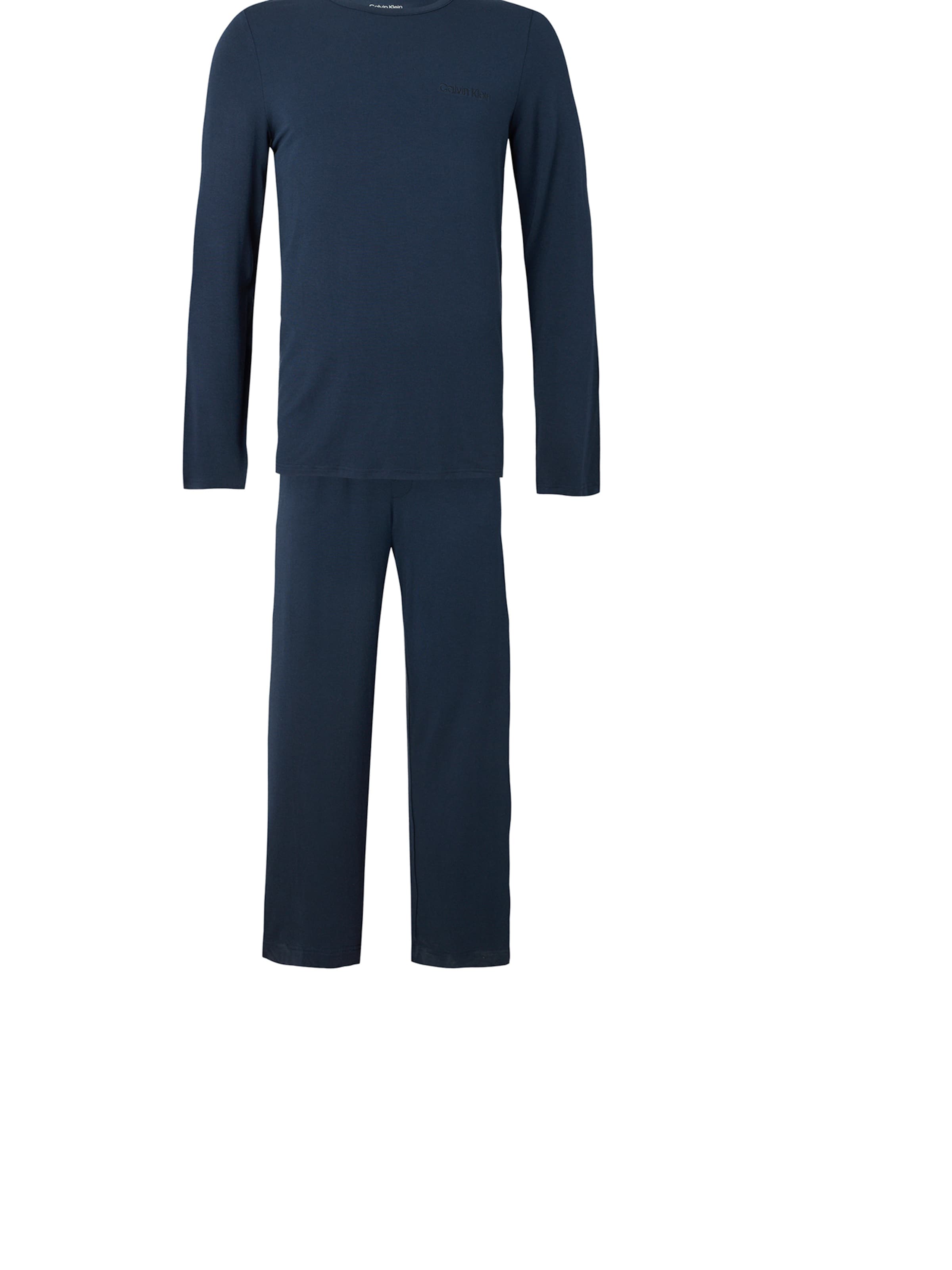 Pigiama lungo di Calvin Klein Underwear in blu: frontale