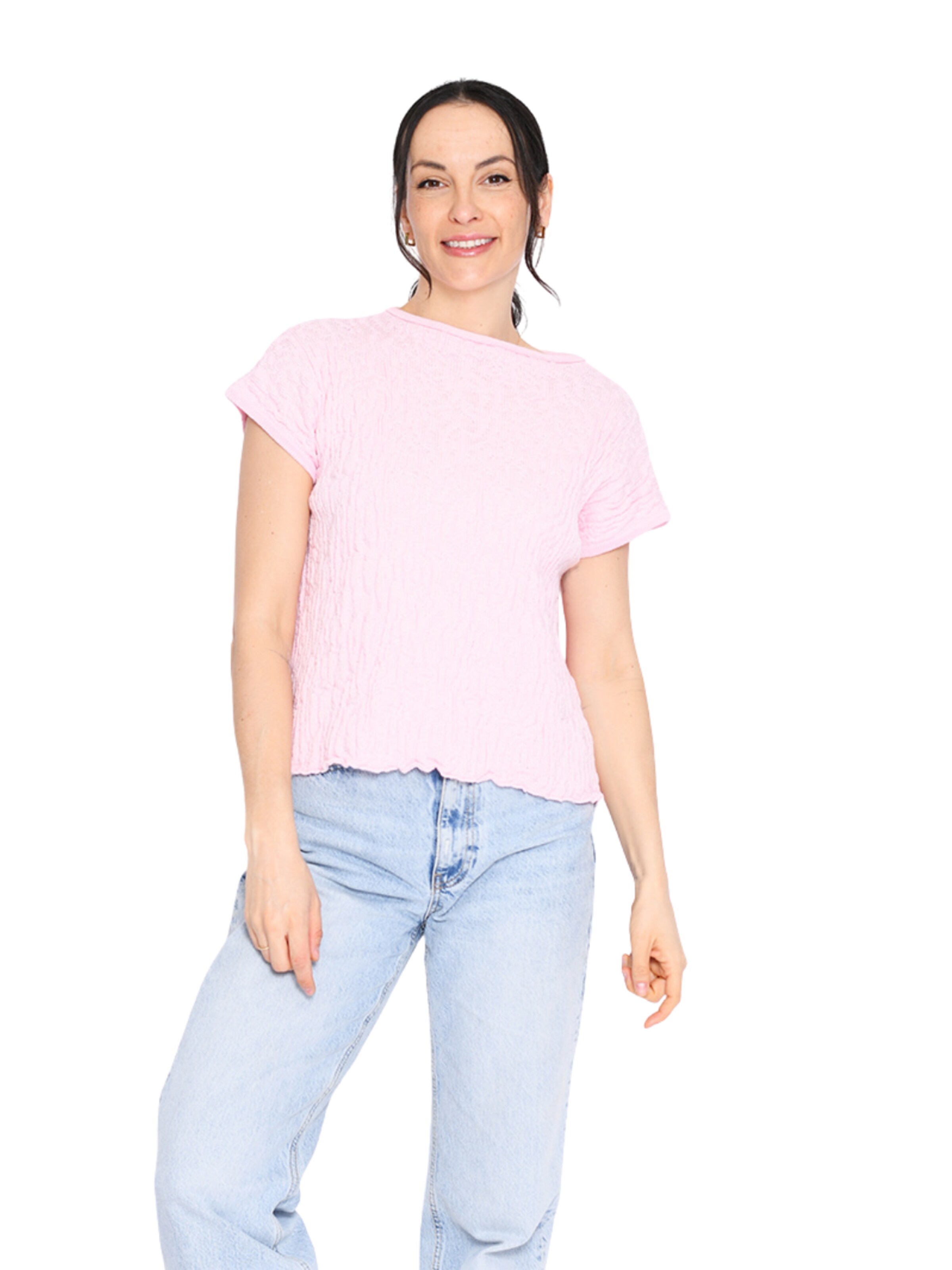 Süel knitwear Sticktop 'Wrinkled Texture'‌‌‌‌ in Pink