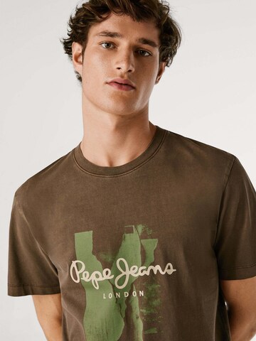 T-Shirt 'Murhy' Pepe Jeans en marron