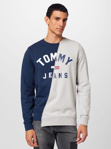 Tommy Jeans Sweatshirt in Blauw: voorkant