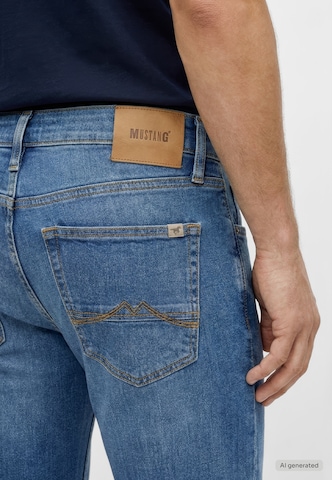 MUSTANG Regular Jeans 'Washington' in Blau