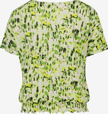 zero Shirt kurzarm mit gerafftem Saum in Grün