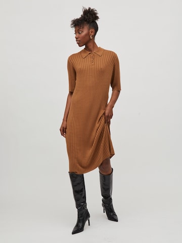 VILA Knit dress 'RINE' in Brown