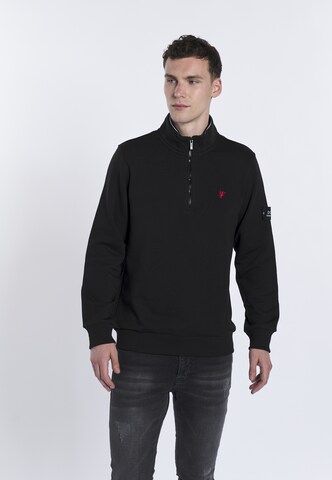 DENIM CULTURE - Sudadera 'SANTIAGO' en negro