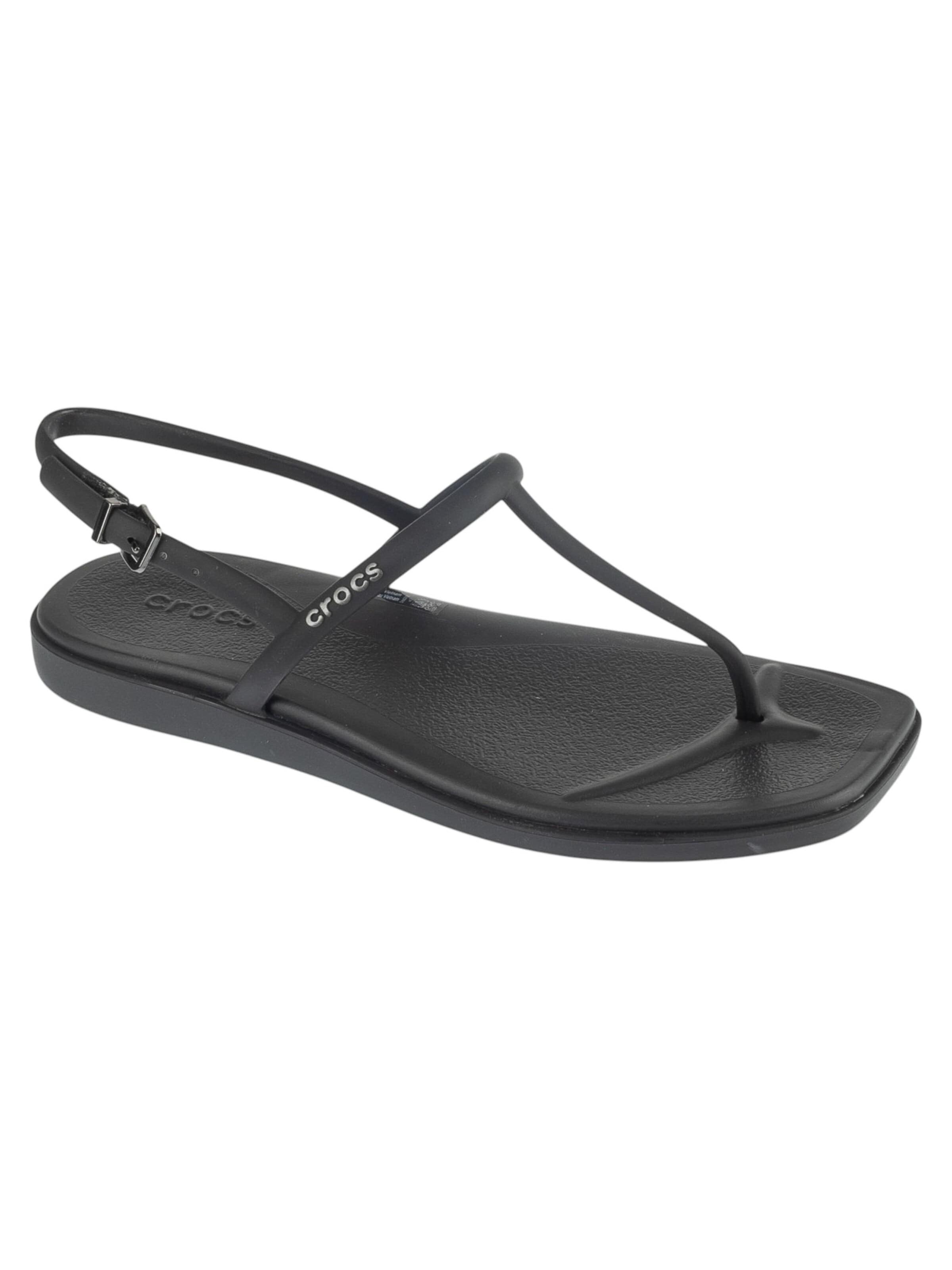 Séparateur d'orteils 'Miami Thong Flip' Crocs en noir : devant