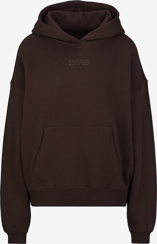 19V69 ITALIA Sweatshirt 'Cleo Street' in Bruin: voorkant