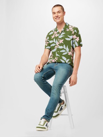 Key Largo Regular fit Overhemd 'TRINIDAD' in Groen