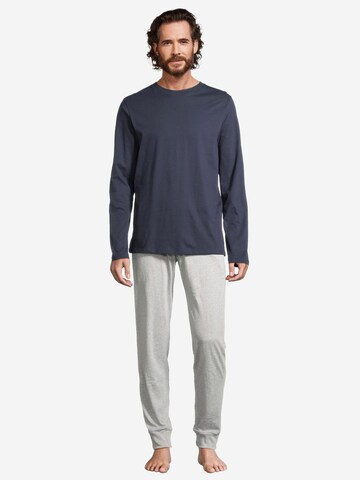 SCHIESSER Pyjama lang 'Night & Home' in Grau