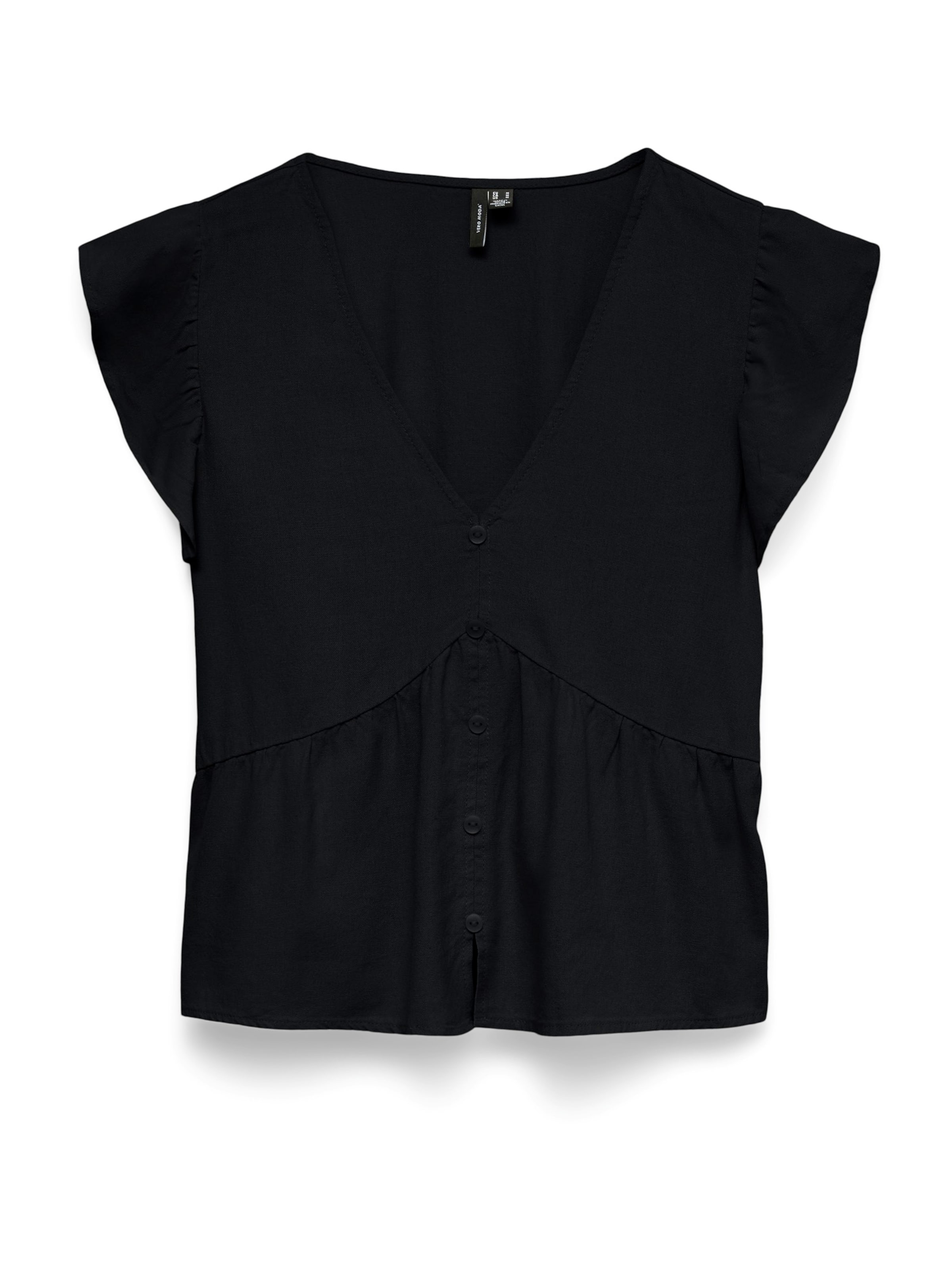 VERO MODA Blouse 'VMMYMILO' in Zwart: voorkant