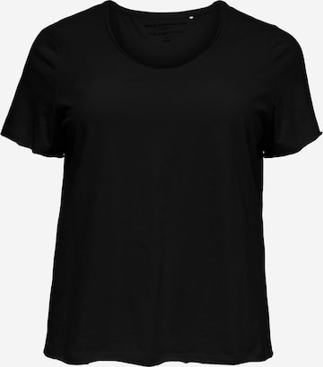 ONLY Carmakoma - Camiseta en negro: frente