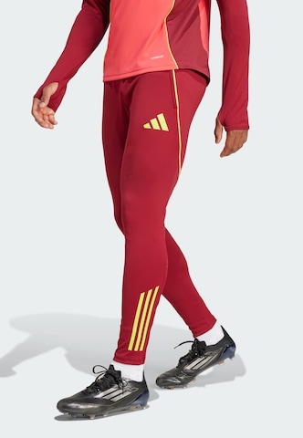 ADIDAS PERFORMANCE Slimfit Sporthose 'Tiro 25 Competition' in Rot: Vorderseite