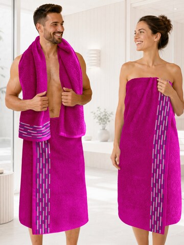 Lashuma Handtuch 'Lugano' in Pink
