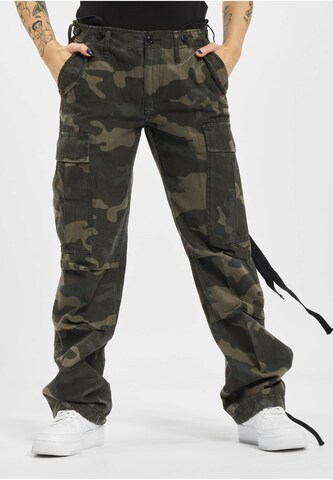 Regular Pantalon cargo Brandit en vert : devant