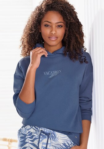 Sweat-shirt LASCANA en bleu : devant