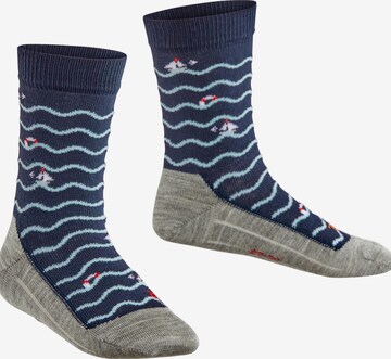 FALKE Socks 'Active Sailing Boats' in Blue: front