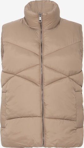 Gilet 'Zorana' ICHI en marron : devant