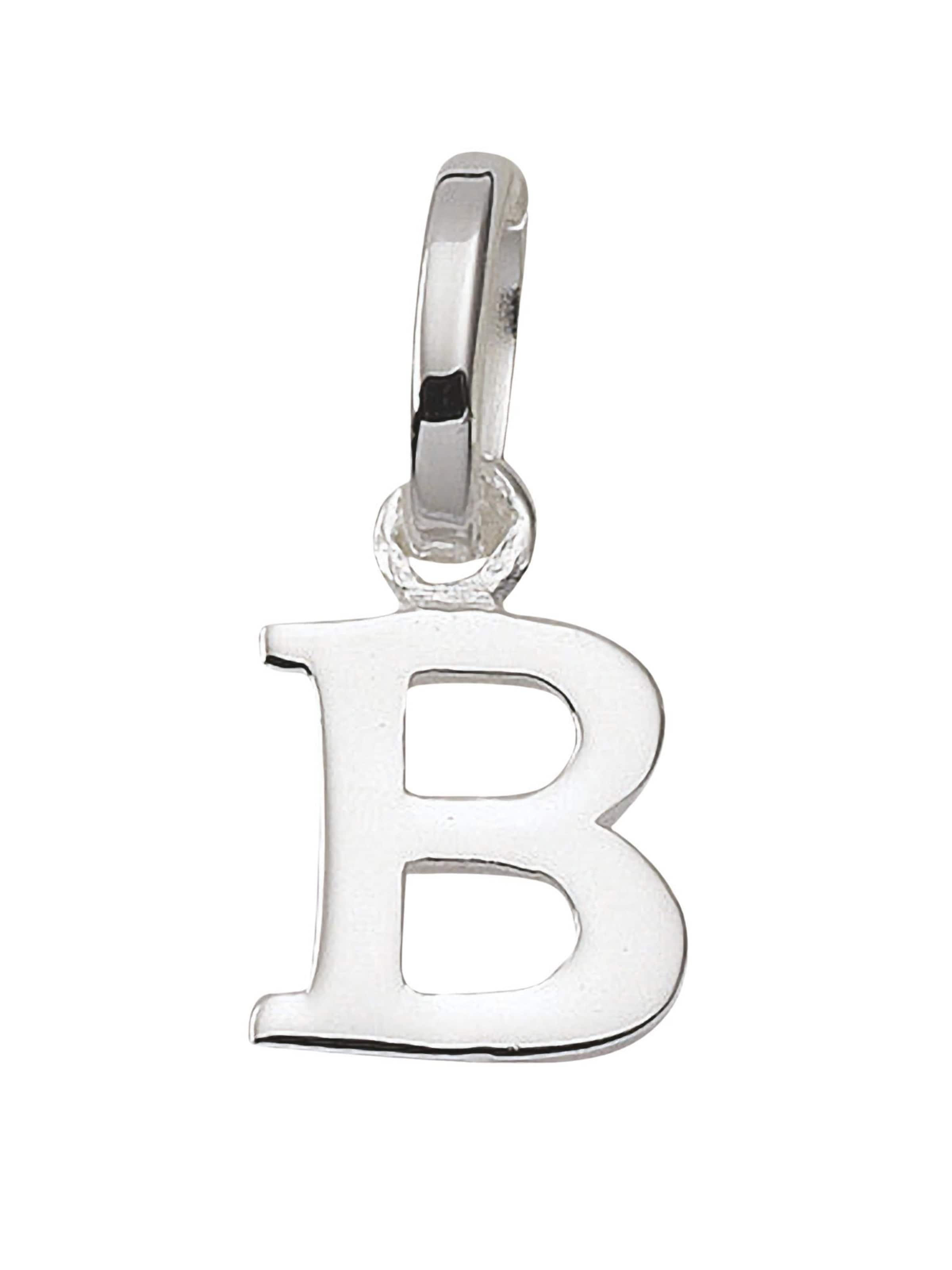 Adelia´s Pendant 'B' in Silver: front