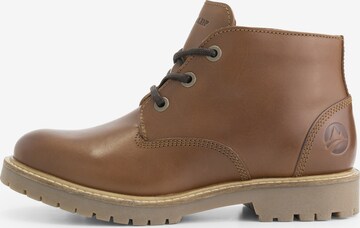Travelin Lace-Up Boots 'Tovgard' in Brown