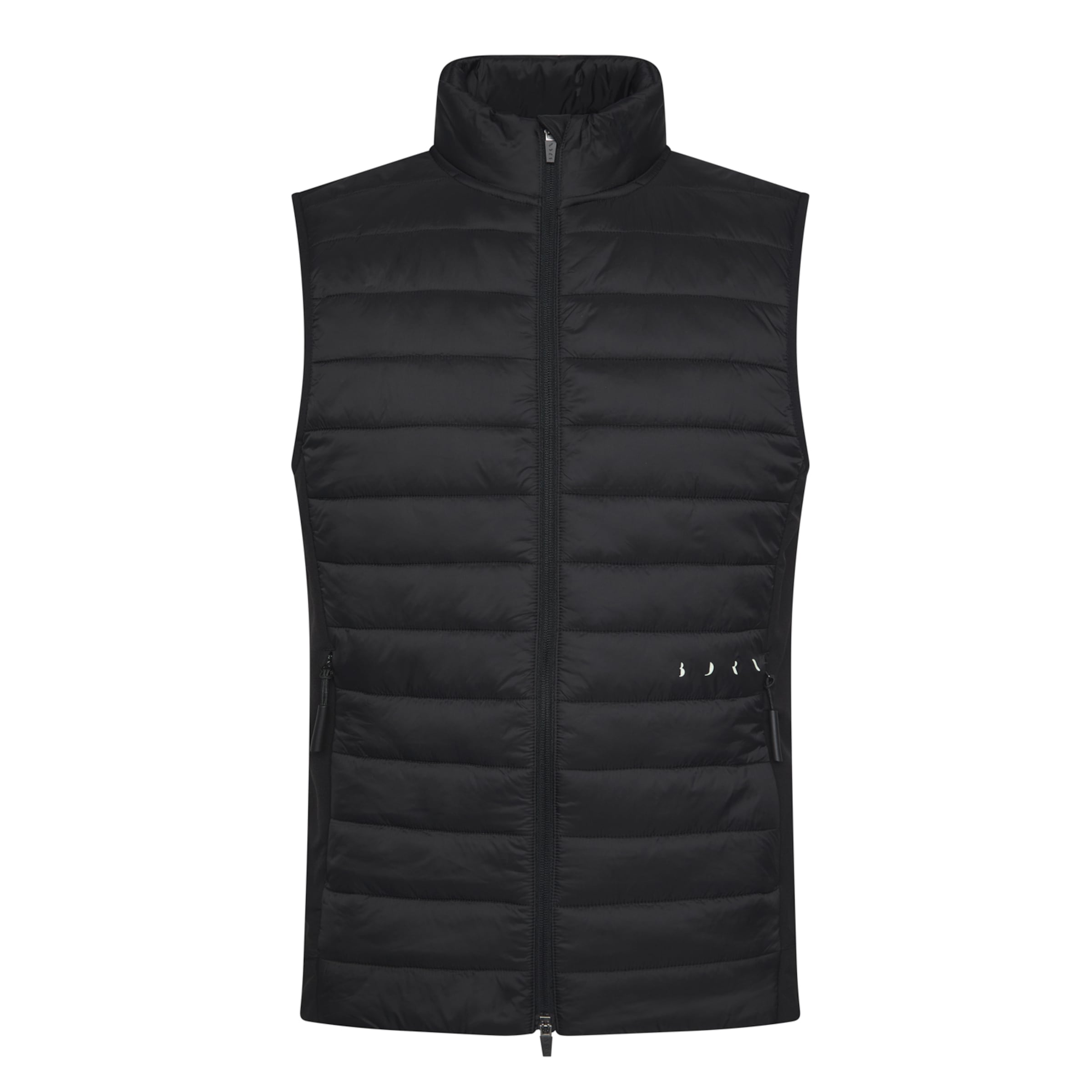 Born Sportbodywarmer ' Raw ' in Zwart: voorkant