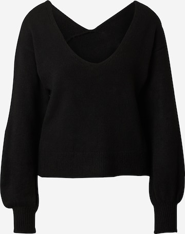 ABOUT YOU Sweater 'Sunny' in Black: front