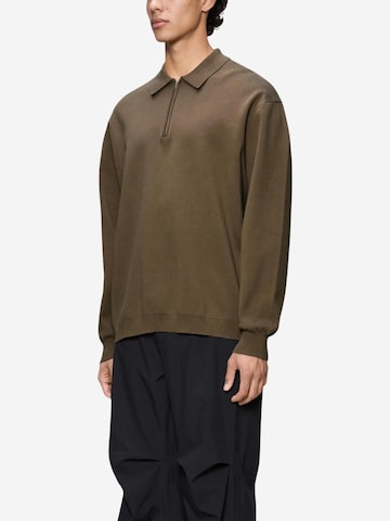 RAINS - Jersey 'Long Sleeve Polo 10410' en marrón