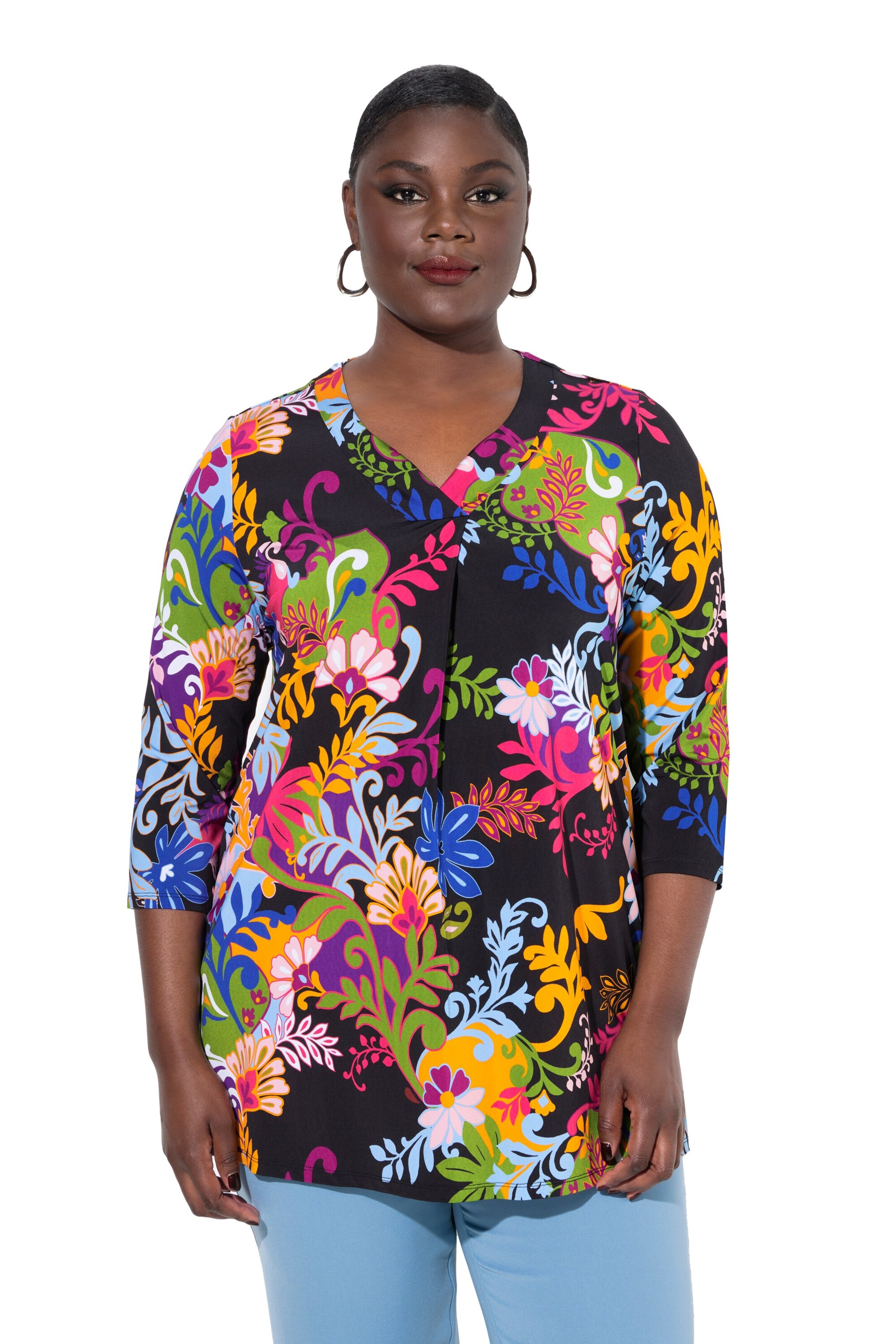 Ulla Popken Shirt in Black: front