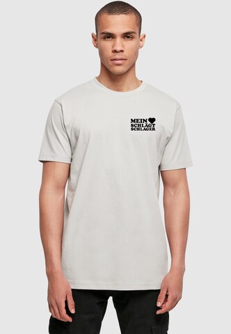Merchcode Shirt in Grijs: voorkant
