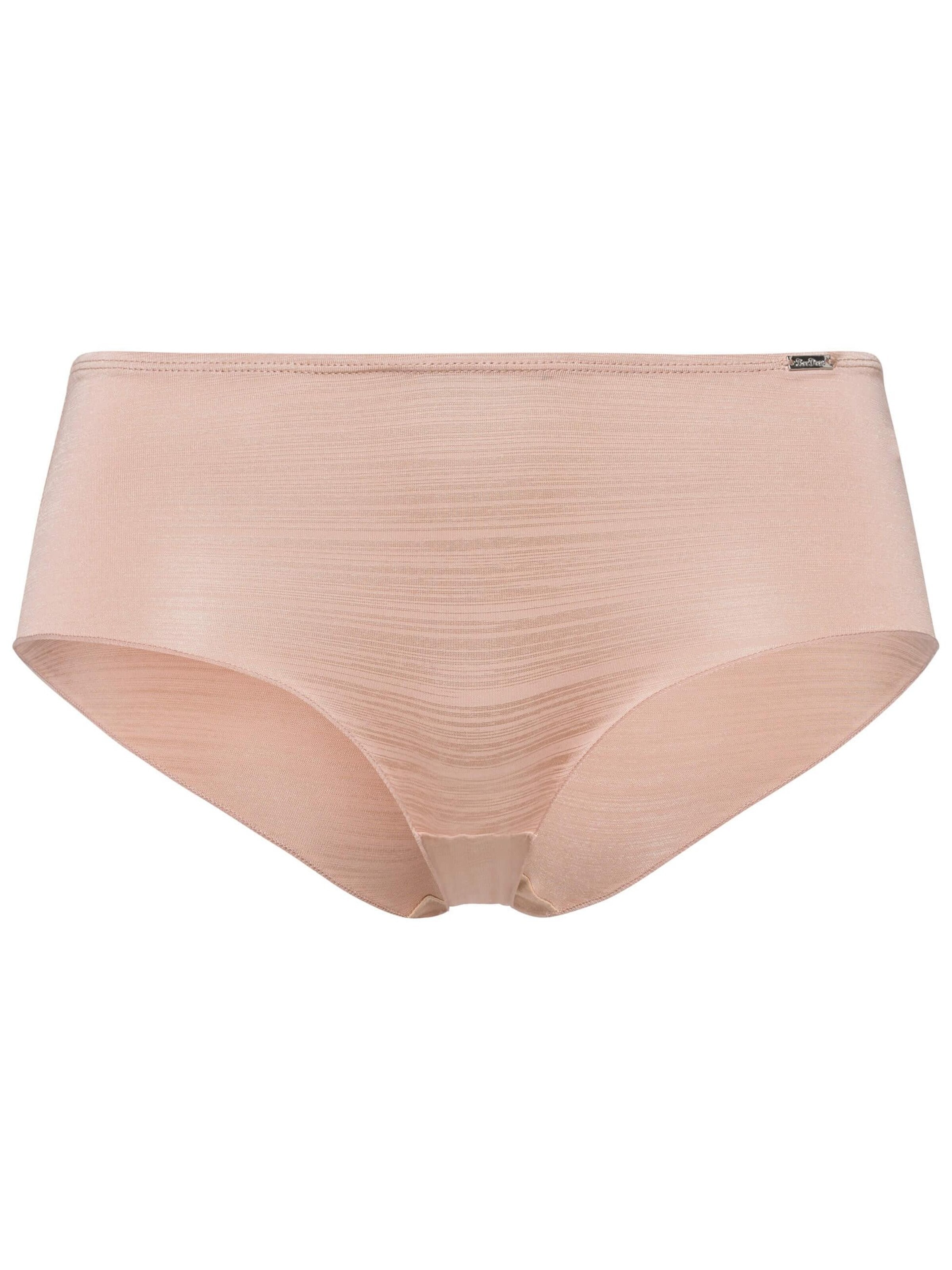 BeeDees Panty 'Slip The One Panty in schöner Matt-Glanz-Struktur-Optik' in Beige: front