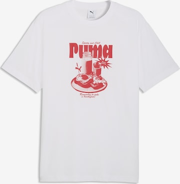PUMA Shirt 'Breakfast' in White: front