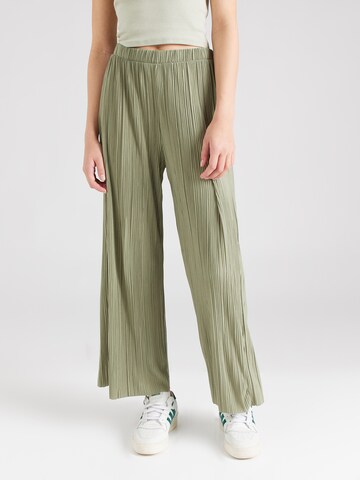 Wide Leg Pantalon 'PLISA' VILA en vert : devant