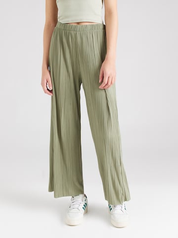 Wide Leg Pantalon 'PLISA' VILA en vert : devant