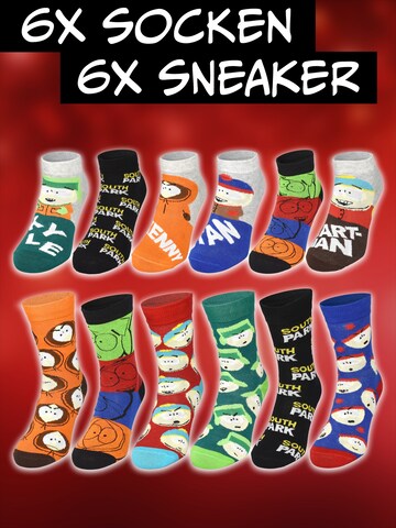 United Labels Socken 'Adventskalender South Park mit 12 Paar'‌‌‌ in Mischfarben