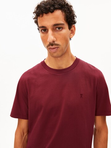 ARMEDANGELS T-Shirt JAAMES in Rot: Vorderseite