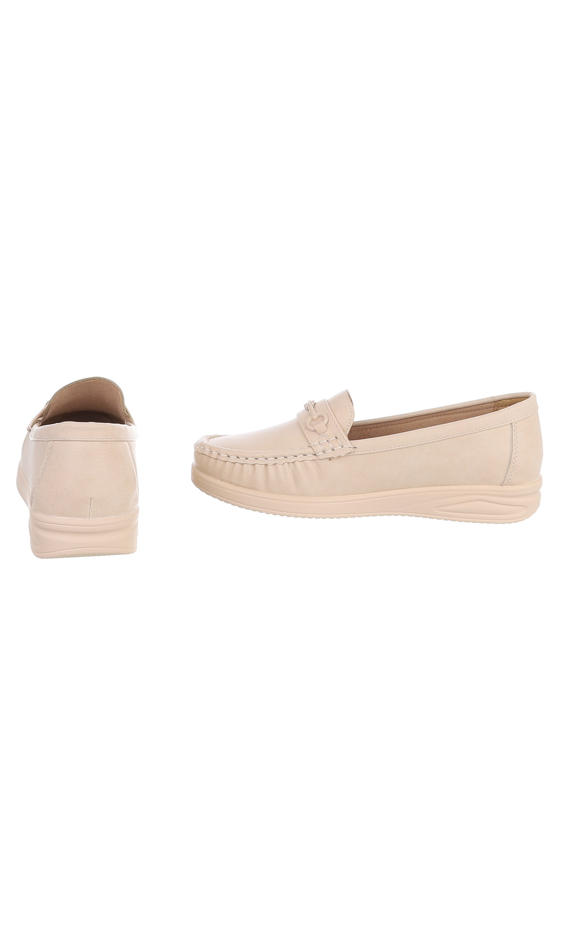 Ital-Design Moccasins in Beige