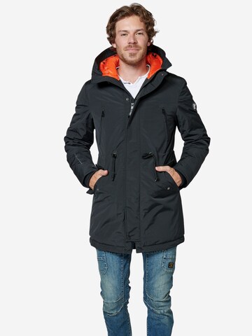 KOROSHI - Chaqueta de entretiempo en negro: frente
