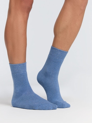 Albero Natur Socks 'Bio-Baumwoll-Frotteesocken Unisex – 4er Pack' in Blue