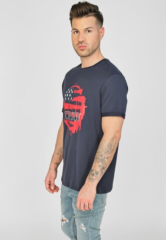 TOP GUN T-Shirt 'TG20213014' in Blau: predná strana