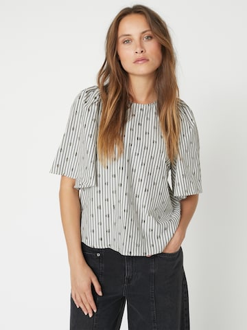 Chemisier 'Trixie' co'couture en gris : devant