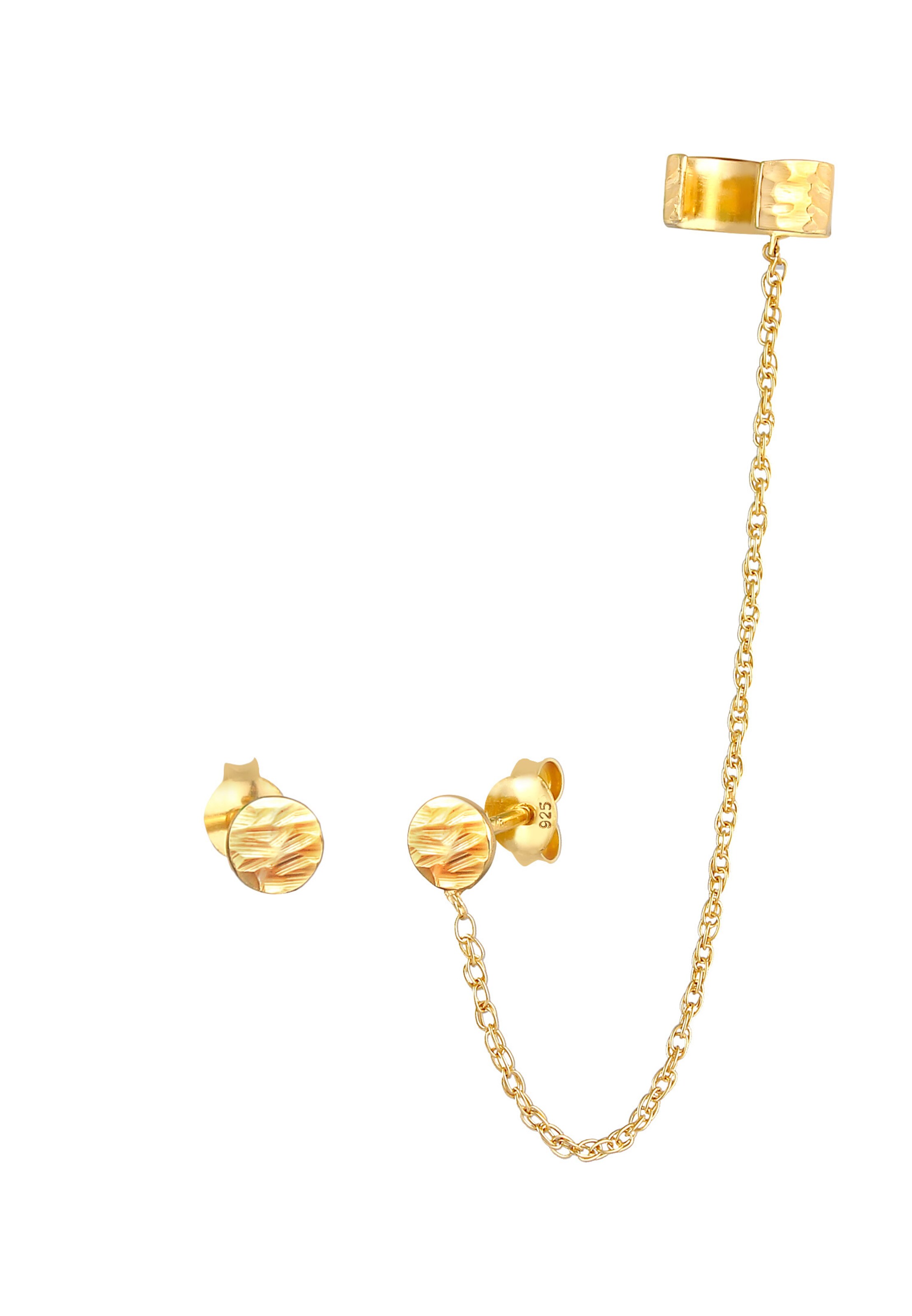 Boucles d'oreilles ELLI en or : devant