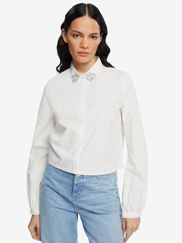 EDC BY ESPRIT Blouse in White: front