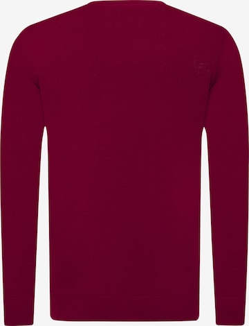 DENIM CULTURE Pullover 'MANNO' i rød