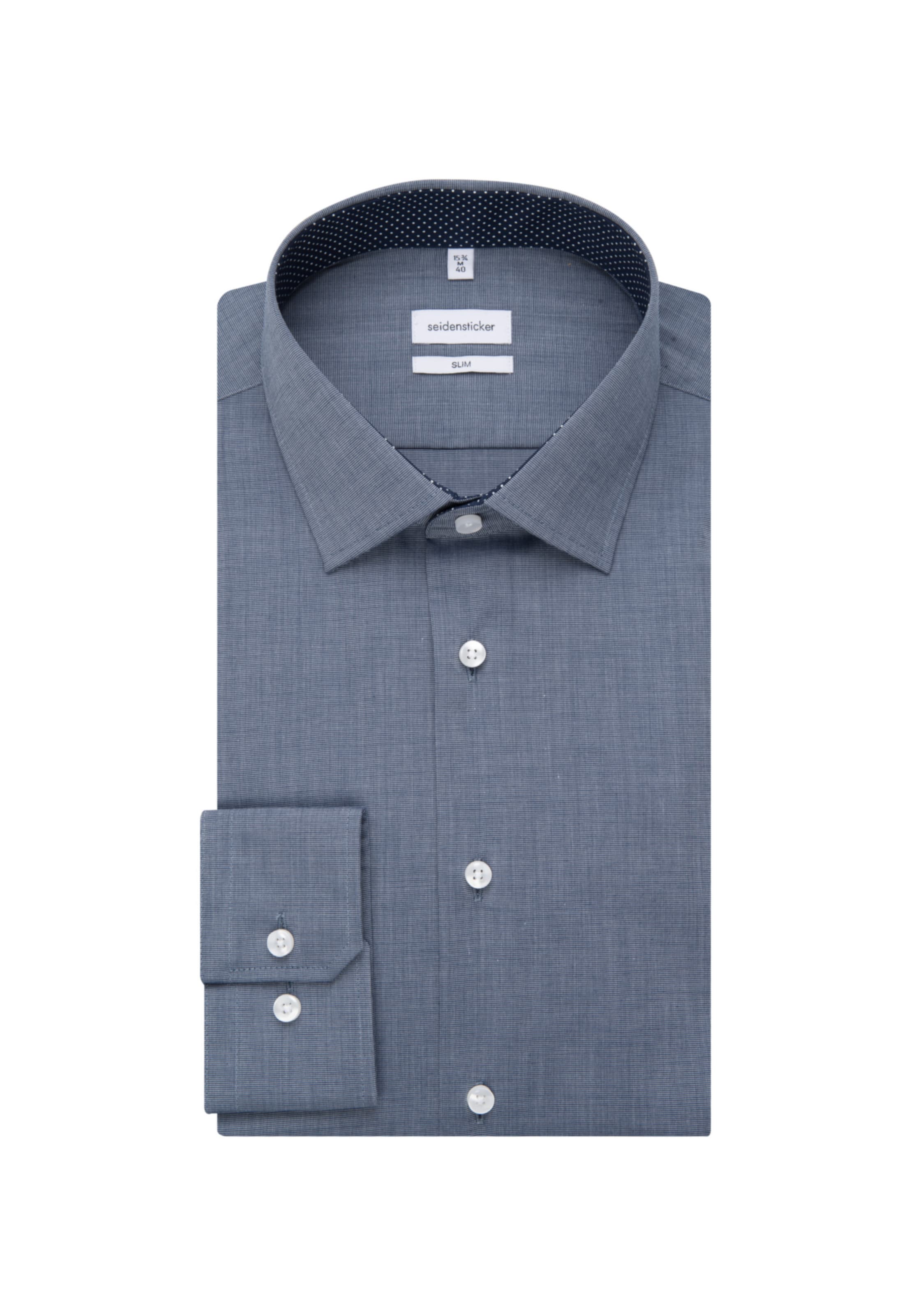 SEIDENSTICKER Slim fit Business shirt ' Slim ' in Blue