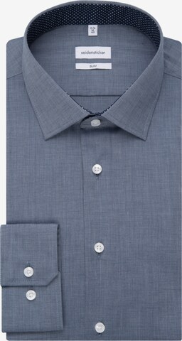 SEIDENSTICKER Slim fit Business Shirt ' Slim ' in Blue