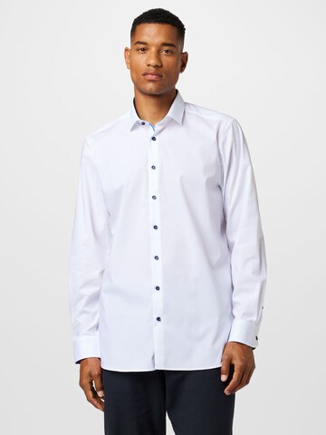 OLYMP Slim fit Button Up Shirt in White: front