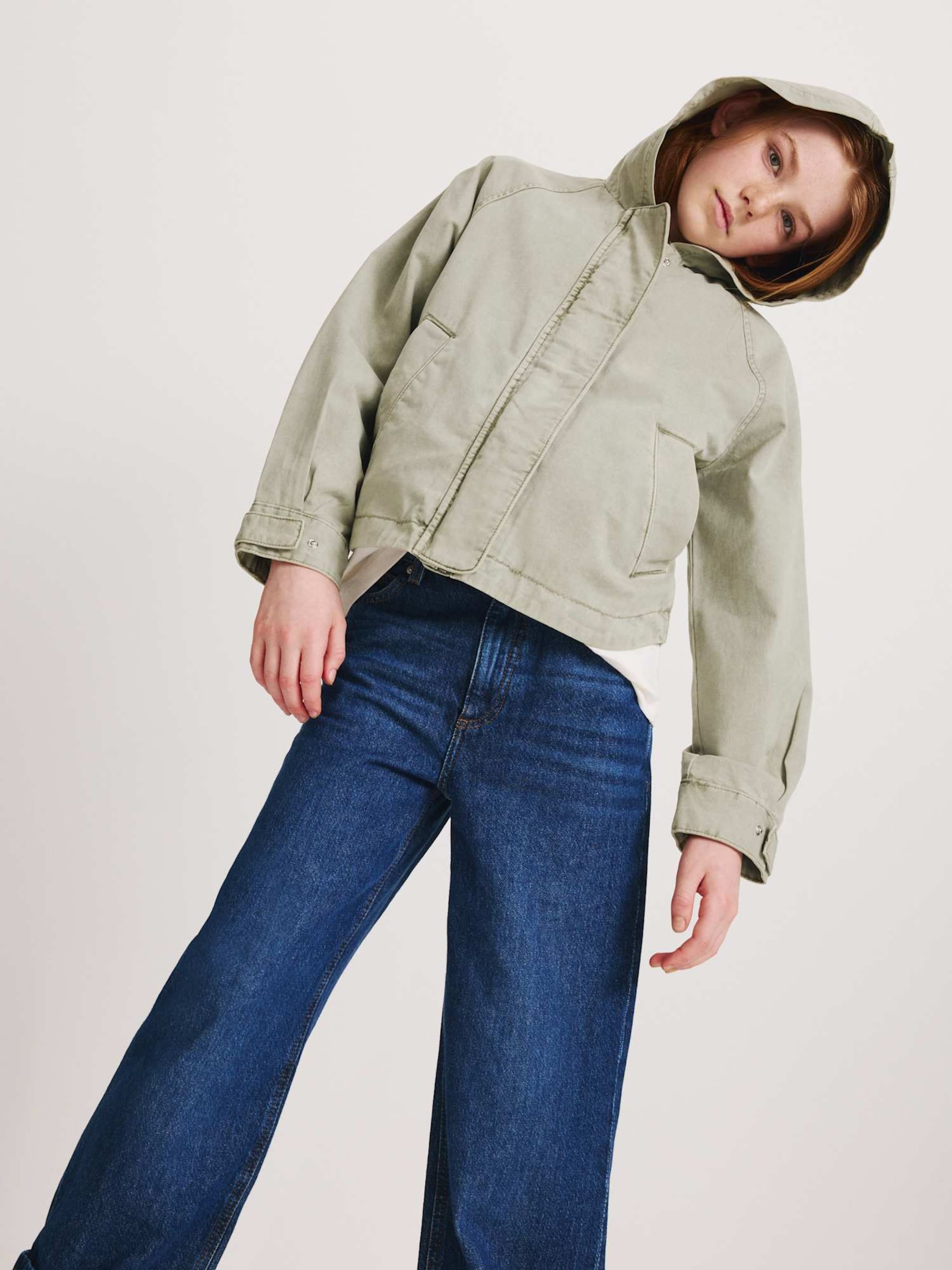 Giacca di mezza stagione di Marks & Spencer in verde: frontale